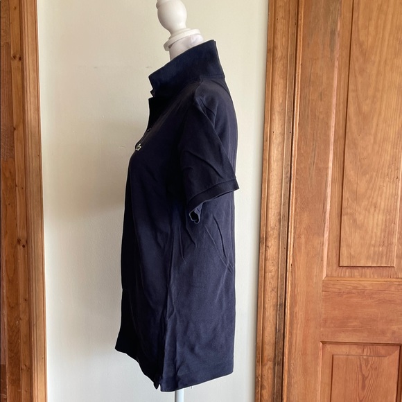 LACOSTE Navy Polo Button Down Short Sleeve Shirt Small - Picture 11 of 16